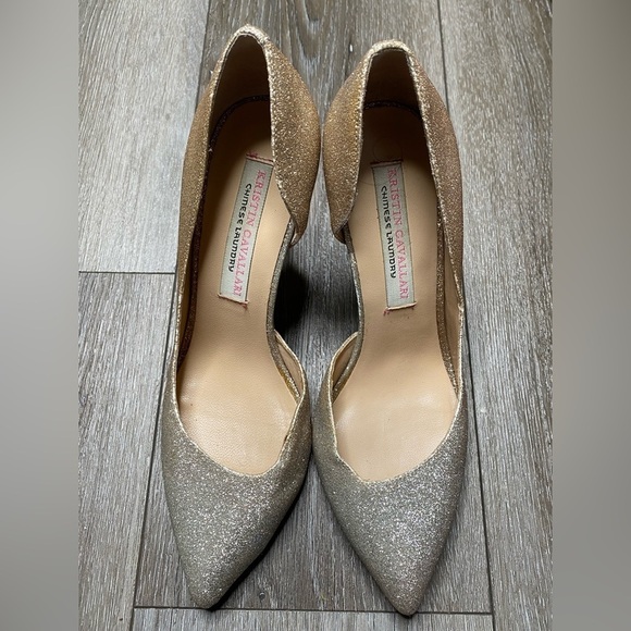 Chinese Laundry By Kristin Cavallari Formal Pointed Toe Heel Sparkly Gold Silver - Picture 12 of 16